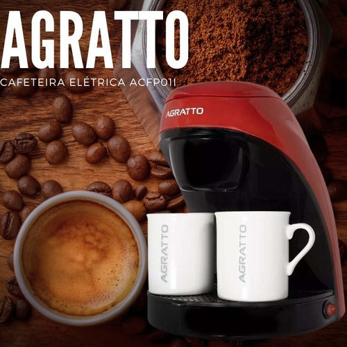 Cafeteira Elétrica Aroma 2 Canecas Agratto