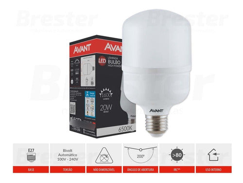 Lampada Bulbo 20W 6500k - Avant