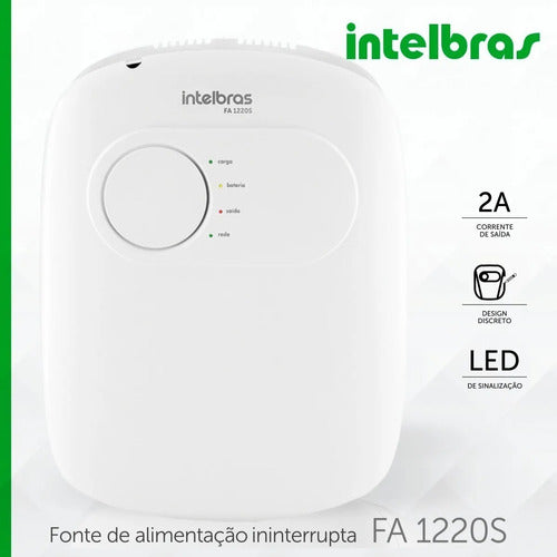 Fonte de Alimentação Ininterrupta FA1220s Intelbras