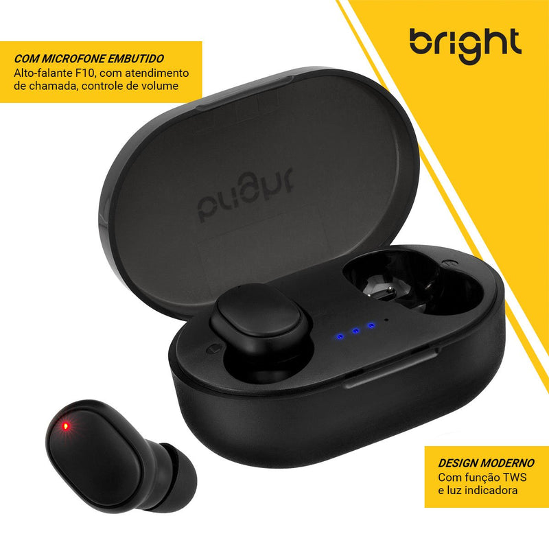 Fone de Ouvido Bluetooth Max Sound Preto