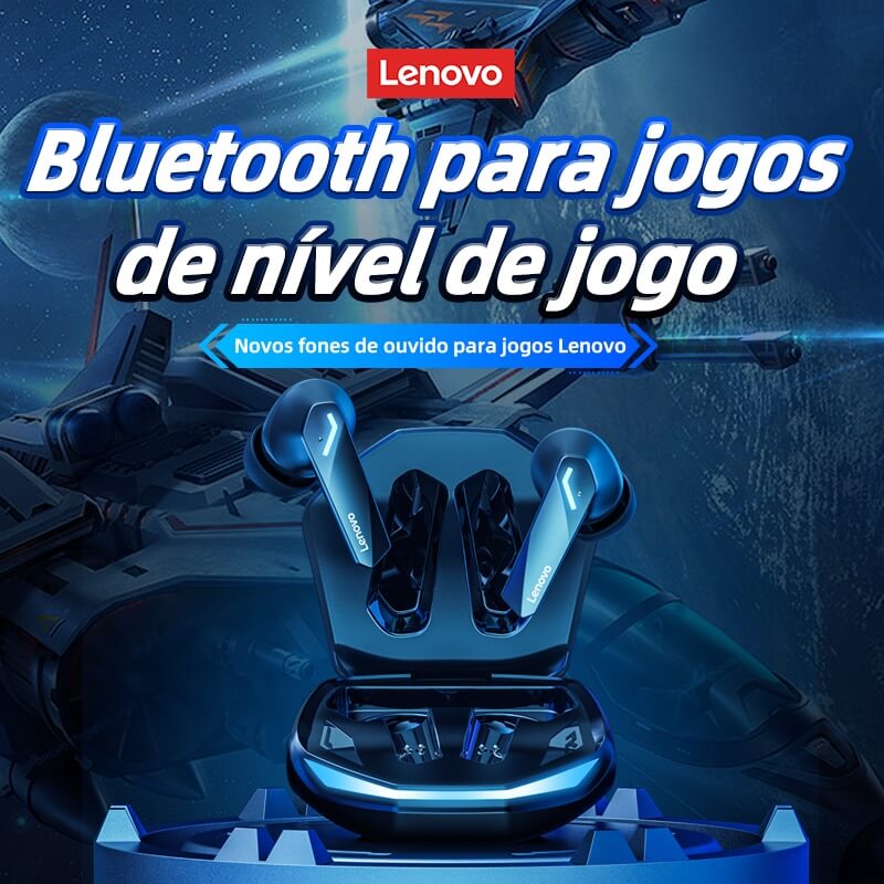 Fone Bluetooth Original Lenovo GM2 Pro