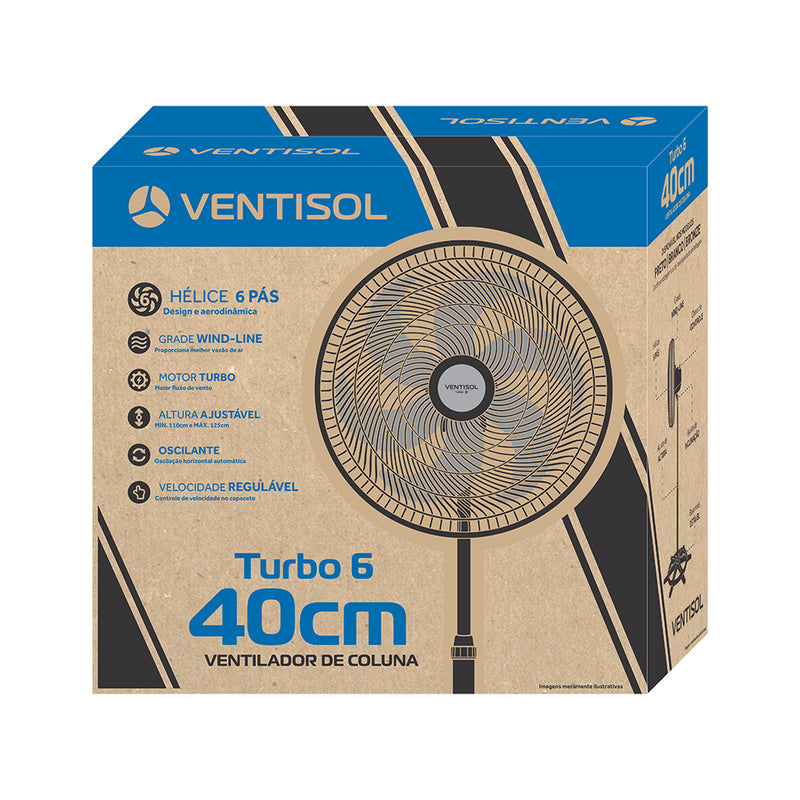 Ventilador de Parede Turbo 40cm 127v - Ventisol