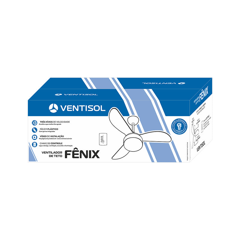 Ventilador de Teto Fênix 127v - Ventisol