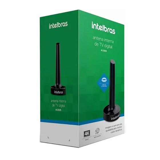 Antena Interna Tv Digital Intelbras Uhf Hd Tv 4k