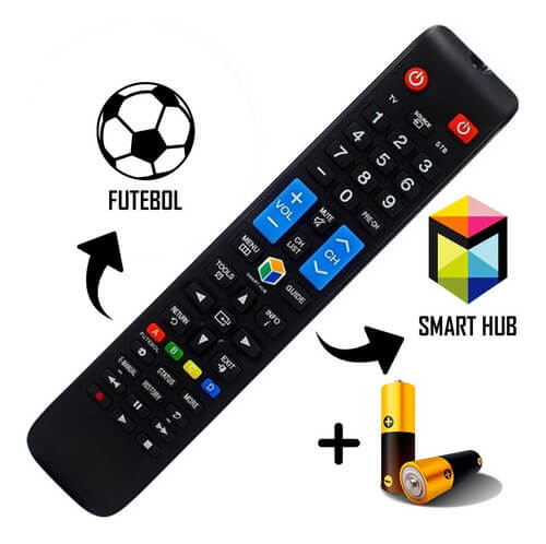 Controle Remoto Universal Samsung Smart Tv Led 3d Futebol