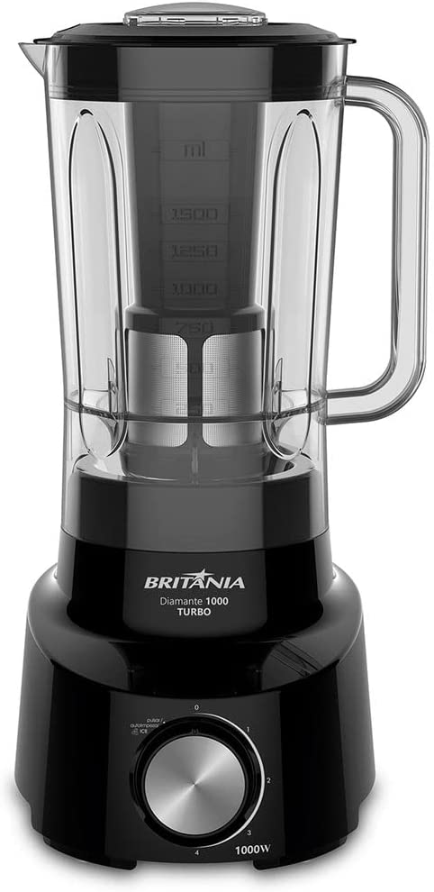 Liquidificador Turbo Britânia Diamante 1000W com 4 Velocidades