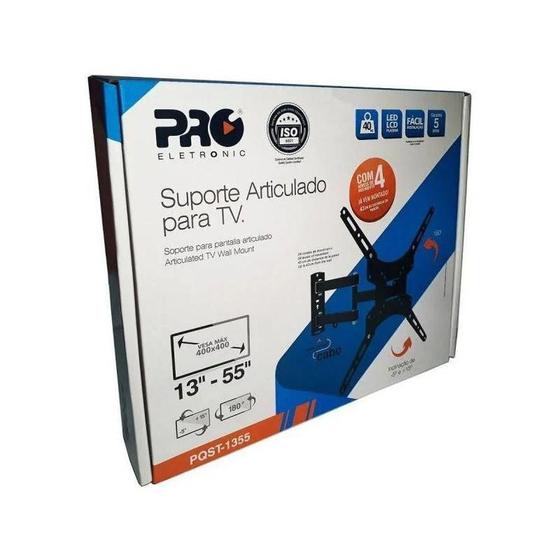 Suporte Articulado Para Tv 13-55 Pqst-1355 Proeletronic