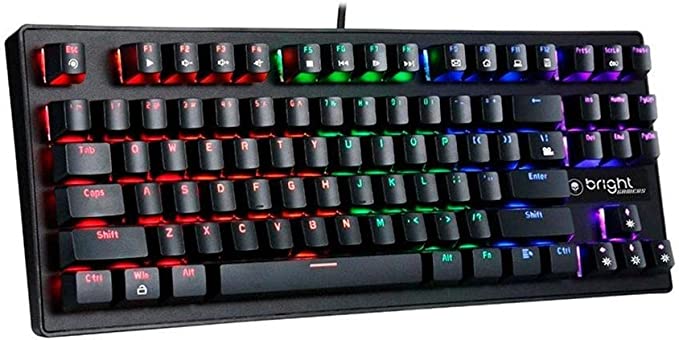 Teclado Mecânico Gamer Bright Compact, LED, Switch Blue, US - GTC559